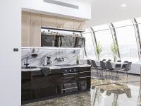 Кухонный гарнитур Фьюжн-01  230х60х234/Gallant/Anthracite