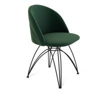 Стул кухонный 49х53х91/Лиственно-Зеленый/Черный Муар