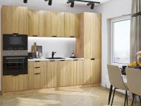 Кухонный гарнитур Евро Лайн-01  280х60х214/Дуб песочный