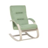 Кресло-качалка Милано 68,5х80х100 Слоновая кость/Бирюзовый