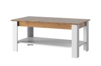 Стол журнальный 110х60х50 Белый/Дуб вотан