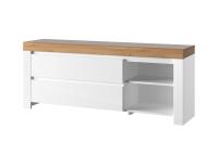 Тумба RTV 2S2N  150,2х35,7х61,4 Белый/Дуб вотан