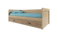 Кровать 2Я90 без ПМ 94,8х206,9х71,4 Дуб мадура/Веллингтон