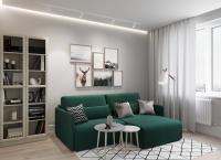 Диван Угловой 213х167х86/Зелёный