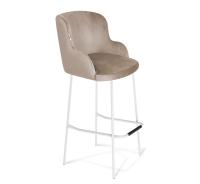 Стул барный 51х58х111/Латте/Белый Муар