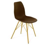 Стул кухонный 46х48х82/Коричневый/Золото