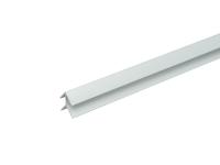 Планка для стенпанели угловая /Матовый хром