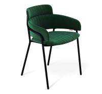 Стул кухонный 55х58х76/Лиственно-Зеленый/Черный Муар