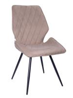 Стул-кресло поворотное Остин 47х60х94/Металл Черный/Велюр Серо-Бежевый