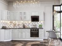 Кухонный гарнитур Шале-03  130/280х60х214/White Dreamline