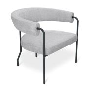 Кресло 82х72х75/Светло-Серый/Антрацит