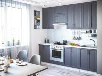Кухонный гарнитур Сканди-03  260х60х234/Graphite Softwood