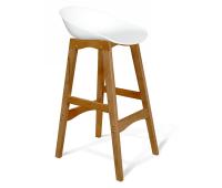 Стул барный 45х52х87,5/Белый/Светлый Орех