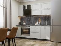 Кухонный гарнитур Сканди-01  220х60х214/Cappuccino Softwood