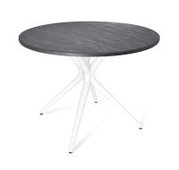 Стол обеденный 90х90х74,7 Белый/Каменный Уголь