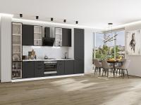 Кухонный гарнитур Фрейм-06  340х60х234/Stormy Silk