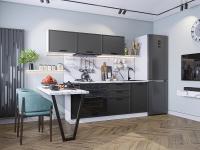 Кухонный гарнитур Фрейм-01  230х60х178,2/Stormy Silk