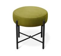 Пуф 41х41х40/Фисташковый/Черный Муар