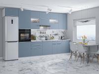 Кухонный гарнитур Фьюжн-01  360х60х234/Silky Blue