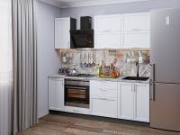 Кухонный гарнитур Сканди-01  220х60х214/White Softwood