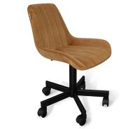 Кресло компьютерное 54х58х85,5/Горчичный/Черный Муар