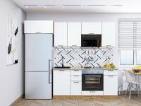 Кухонный гарнитур Флэт-01  260х60х214/White In 2S