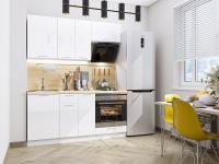 Кухонный гарнитур Валерия-М-06  170х60х214/Белый глянец