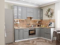 Кухонный гарнитур Сканди-04  265/159х60х234/Grey Softwood