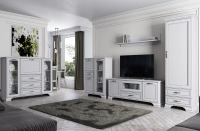 Гостиная К-11 Тиффани 154х327х212/Вудлайн кремовый