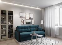 Диван Прямой 219х107х92/Бирюзовый