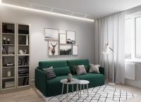 Диван Прямой 213х119х86/Зелёный