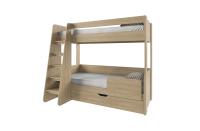 Кровать двухъярусная 208,1х135,8х175,4 Дуб мадура/Веллингтон