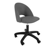 Стул подъемно-поворотный 49х57х95/Платиново-Серый/Черный Муар