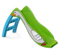 Горка игровая 122х43х69/Зеленый/Голубой