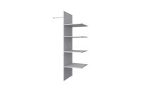 Комплект полок 2DG 47,1х57,5х176,3/Вудлайн кремовый