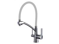 Смеситель для кухни 440/221 2Р /Серый сатин