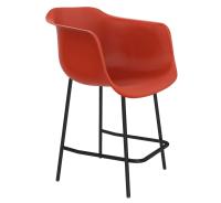 Стул пластиковый 48,5х51,5х107/Красный/Черный Муар