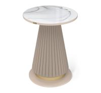 Столик журнальный 40х40х56,1/Корица / Мраморное Золото