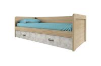 Кровать 2Я90 без ПМ 94,8х206,9х71,4 Дуб мадура/Энигма