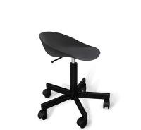 Стул подъемно-поворотный 54,5х54,5х86/Черный/Черный Муар