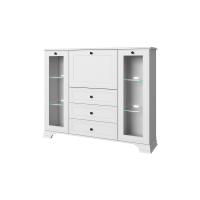 Тумба 2V1D3S 154х37х125,3/Белый