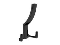 Крючок мебельный трехрожковый BL /Матовый черный