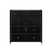 Комод Нирита/Хайди, 9 ящиков 100,2х30х103,7/Черный