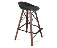 Стул барный 48х50х85,5/Черный/Темный Орех