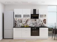 Кухонный гарнитур Валерия-М-01  180х60х214/Белый глянец