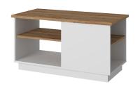 Стол журнальный 95х47х50,4 Белый/Дуб Наварра