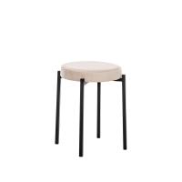 Табурет Авис 37х37х51 Чёрный/Молочный