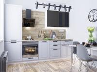 Кухонный гарнитур Глетчер-04  270х60х214/Маренго Силк/Гейнсборо Силк