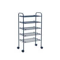 Обувница Комо с колесами 55,2х32,5х90/Чёрный