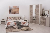 Спальня К-9 Оливия 277х232х217 Вудлайн кремовый/Дуб анкора